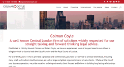 Desktop Screenshot of colmancoyle.com