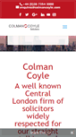 Mobile Screenshot of colmancoyle.com
